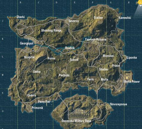 pubgmap.io erangel|Erangel Map Guide for PUBG Mobile: Important Strategies and Locations.